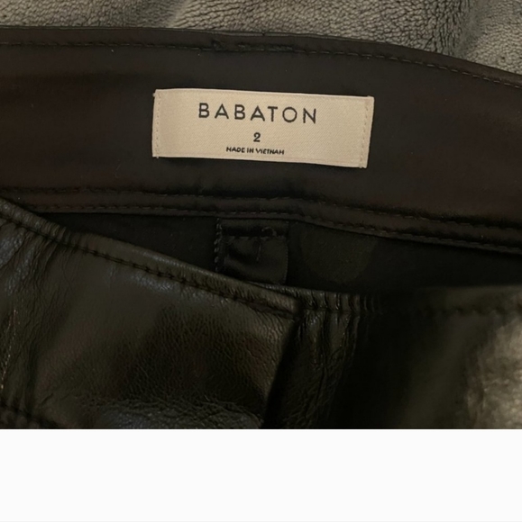 Babaton commando ankle pants vegan black new without tag - Picture 4 of 12